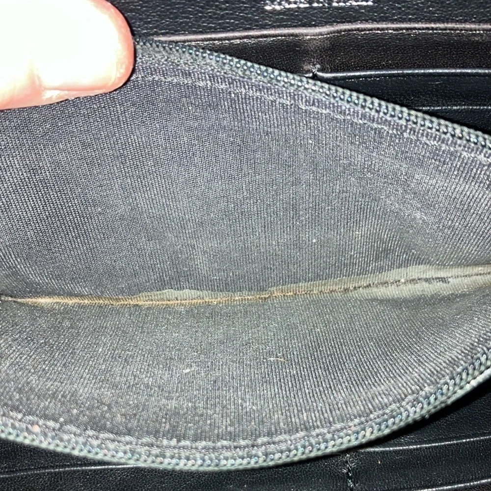 Jimmy Choo Black Long Wallet with Silver Stars with COA